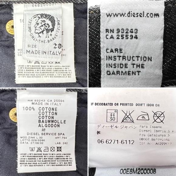 Vintage Deisel Jeans Black Women’s Size 28/4 Bootcut Y2K Vtg Retro New NWT - Picture 3 of 5